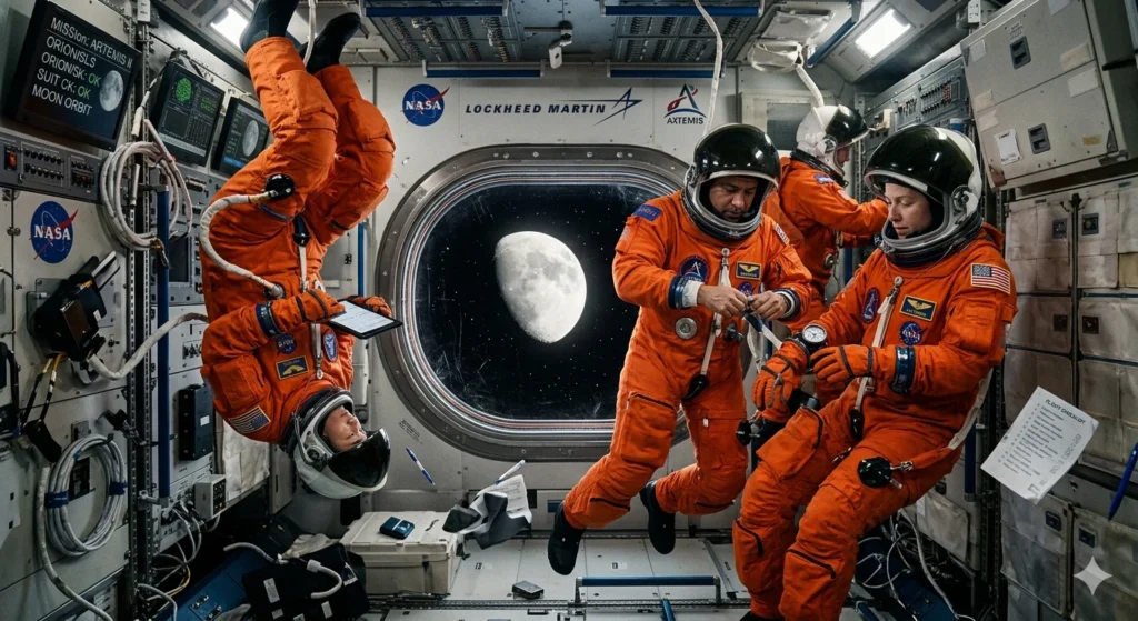 Artemis II Day 5: Crew Tests Suits Before Historic Lunar Flyby