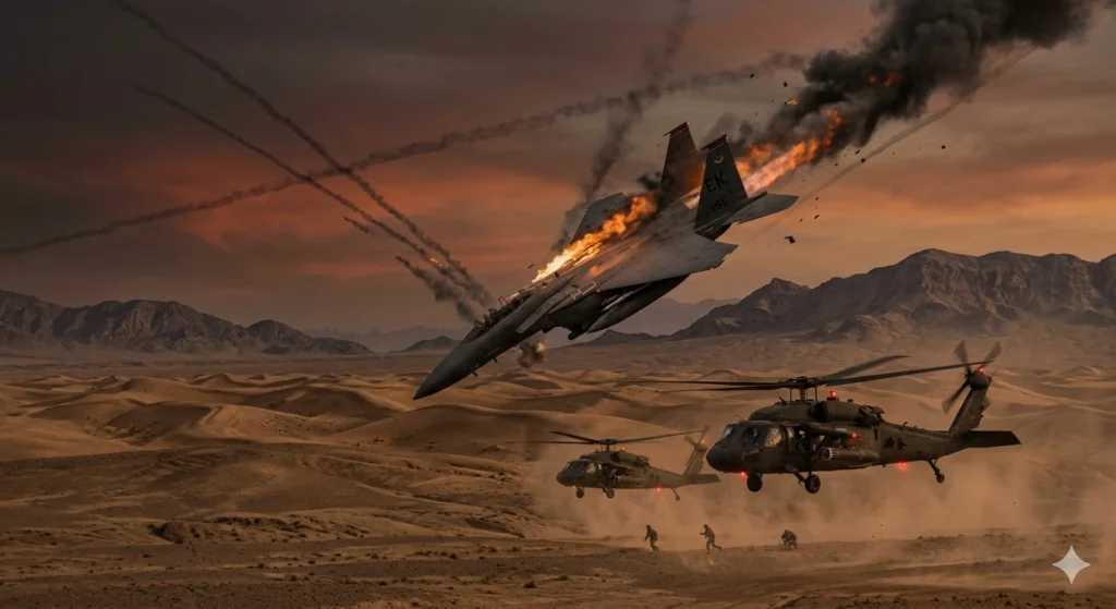 Iran Shoots Down US. Fighter Jet: One Crew Member Missing