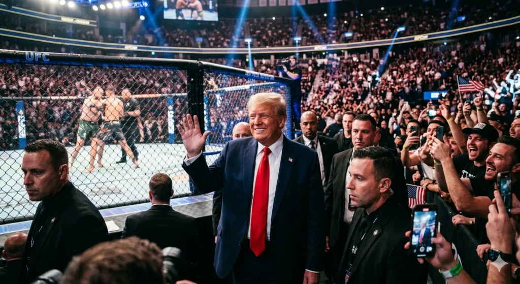 UFC 327: Trump Makes First Appearance Since War UFC 327: Trump Makes First Appearance Since Iran War